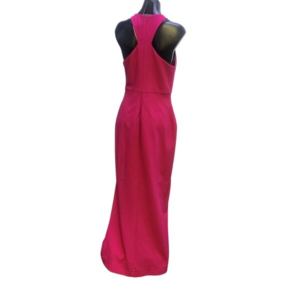 NWT Likely Fuchsia Sleeveless Keyhole Cutout Gown With Racerback Design - Picture 5 of 8